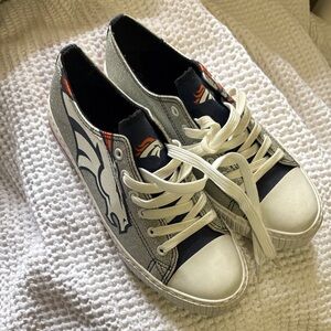 Silver glitter Broncos Sneakers